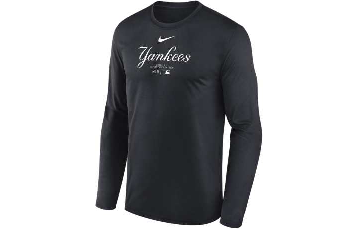 Nike Nike New York Yankees Authentic Collection Practice T Shirt Men's Black