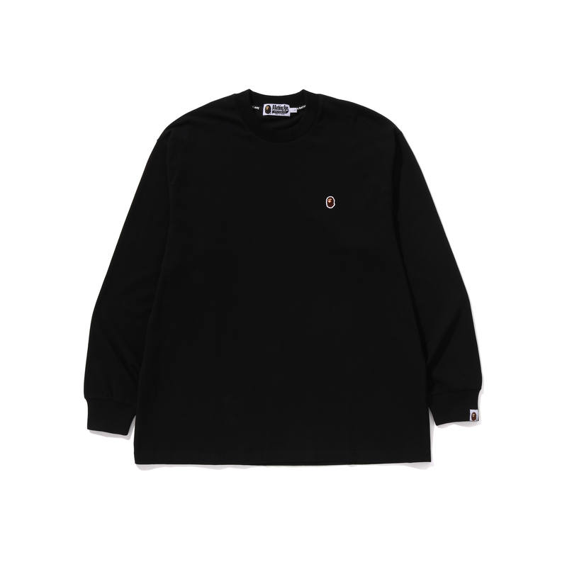 A BATHING APE A Bathing Ape long-sleeve logo-patch sweater
