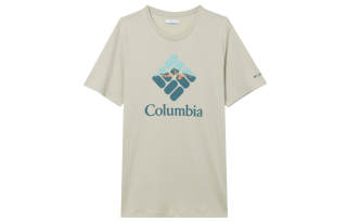Columbia T Shirts Men's Apricot Crew Neck Moderate Straight Fit