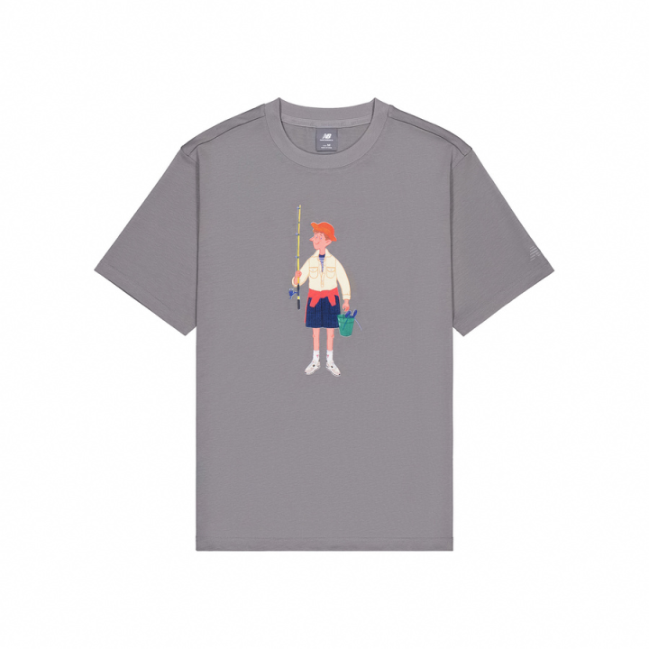 New Balance New Balance T Shirt Unisex Gray