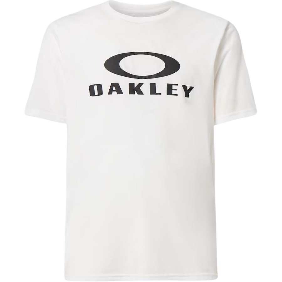 Oakley T Shirts Men's White Crew Neck Moderate Straight Fit