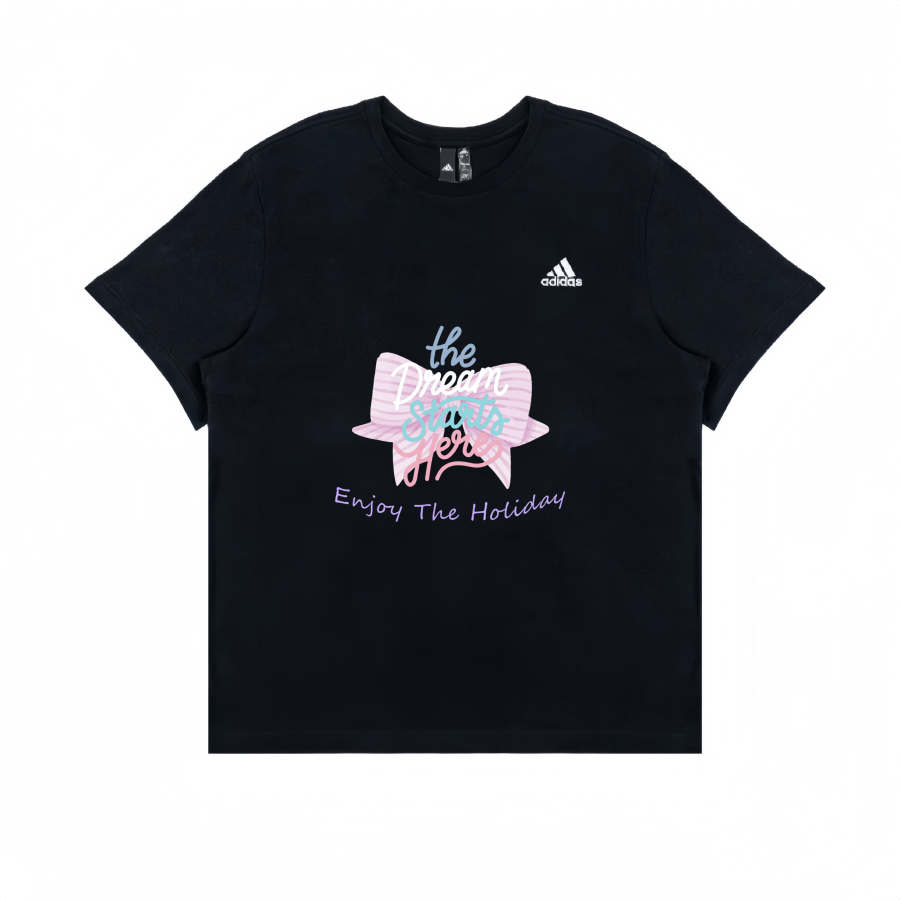 Adidas Adidas T Shirts Unisex Black Crew Neck Moderate Straight Fit