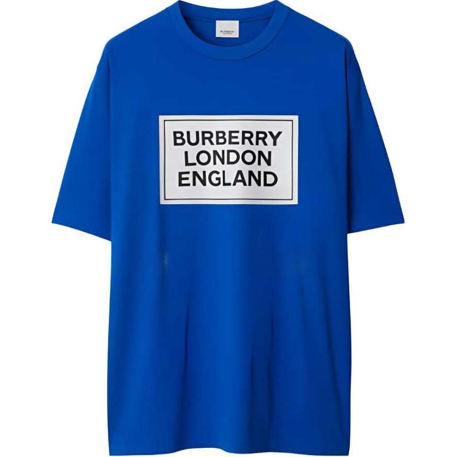 Burberry SS24 T Shirt Men's Canvas Blue