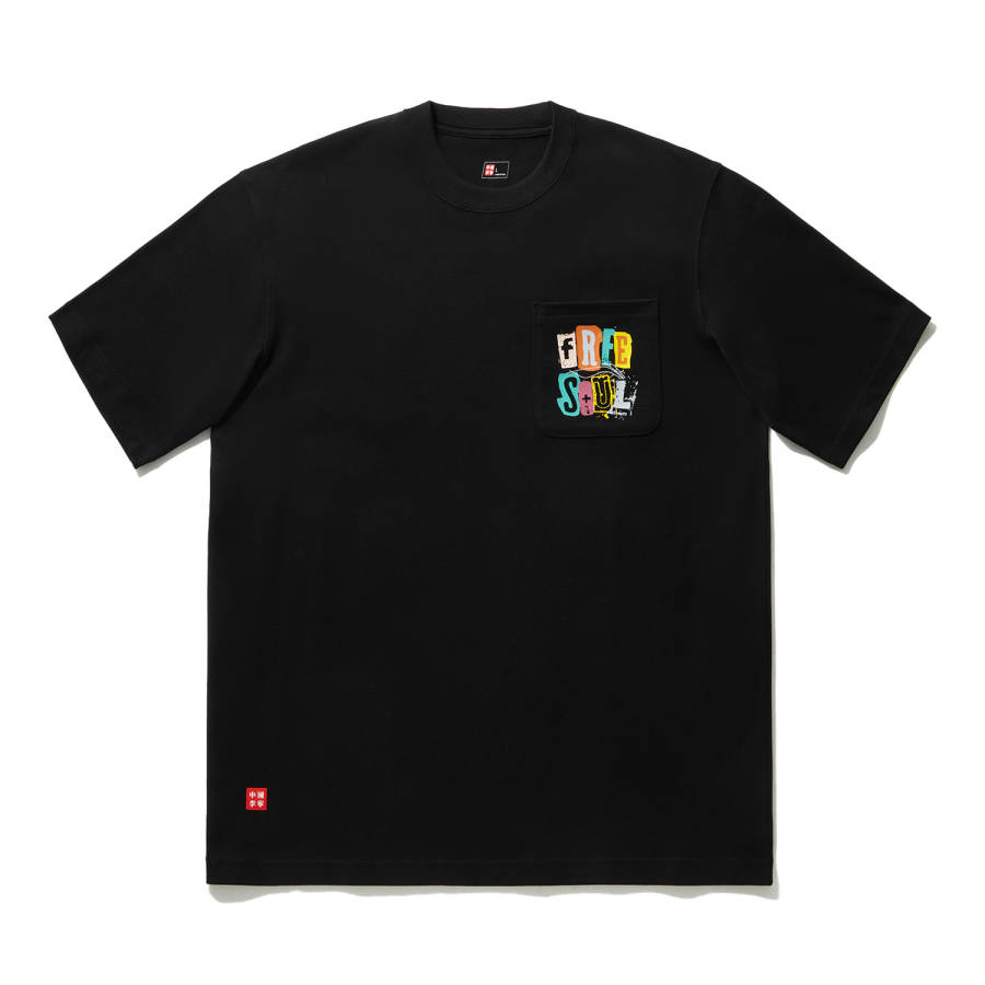 Li-Ning Li Ning T Shirts Unisex Black Crew Neck Moderate