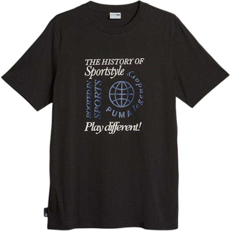 PUMA Sports Life Collection T Shirt Men's Black
