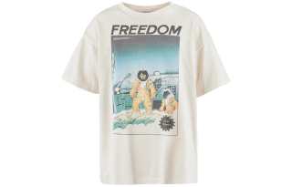 SAINT Mxxxxxx SAINT Mxxxxx x FREEDOM SS24 T Shirt Unisex Light Beige