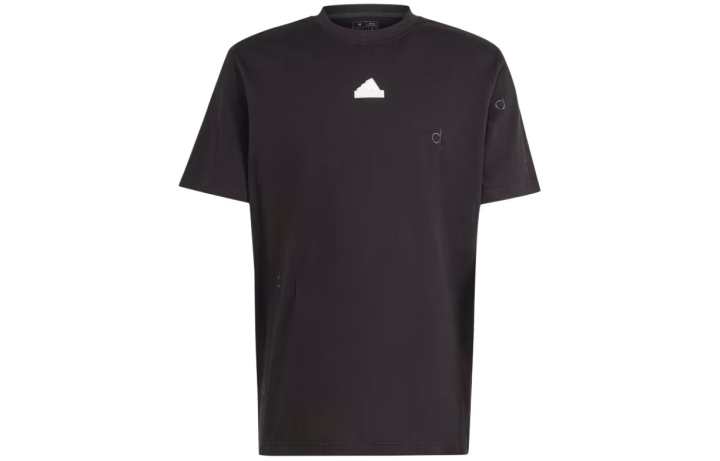 Adidas Adidas T Shirts Men's Black Crew Neck Moderate Straight Fit