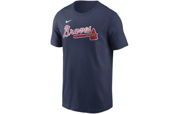 Nike Nike Matt Olson Atlanta Braves Fuse T Shirt Men's Marine Blue