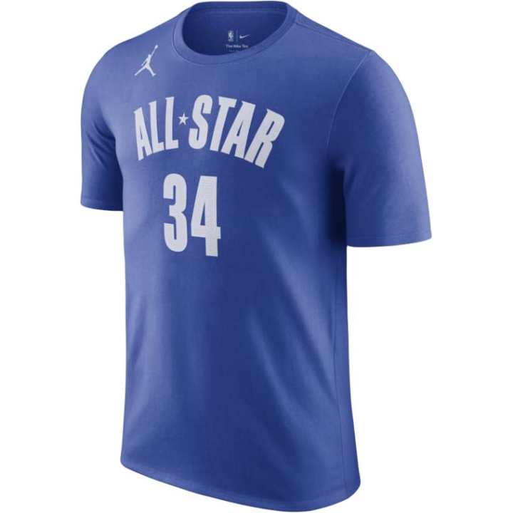 Jordan Jordan T Shirts Men's Blue Crew Neck Moderate Straight Fit