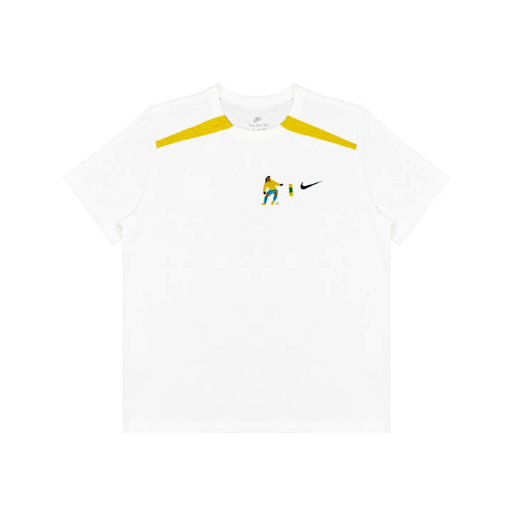Nike Nike T Shirts Unisex White Crew Neck Moderate Straight Fit