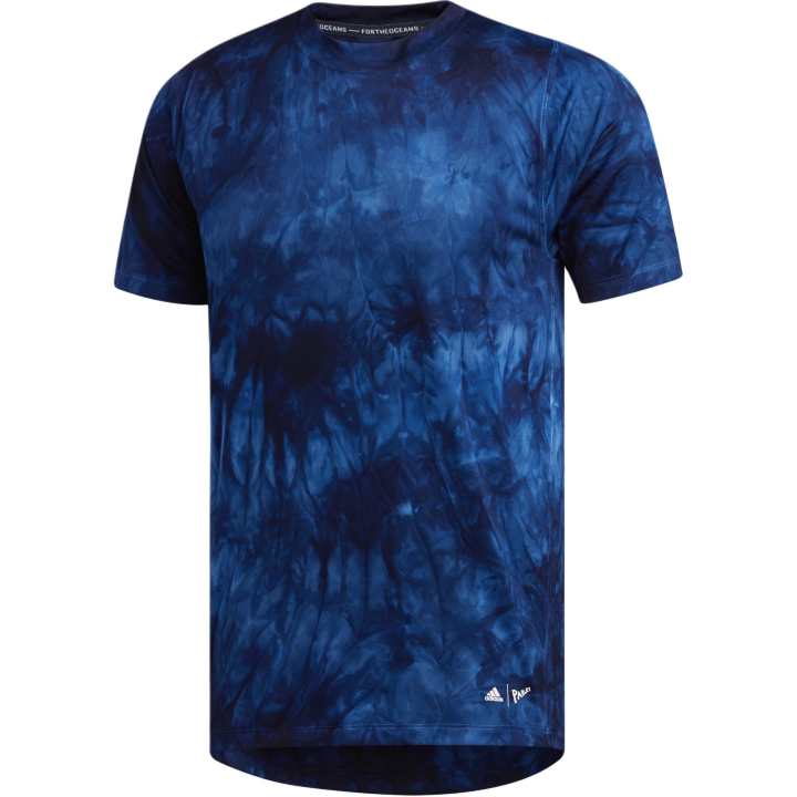Adidas Adidas T Shirts Men's Ink Blue Crew Neck Moderate