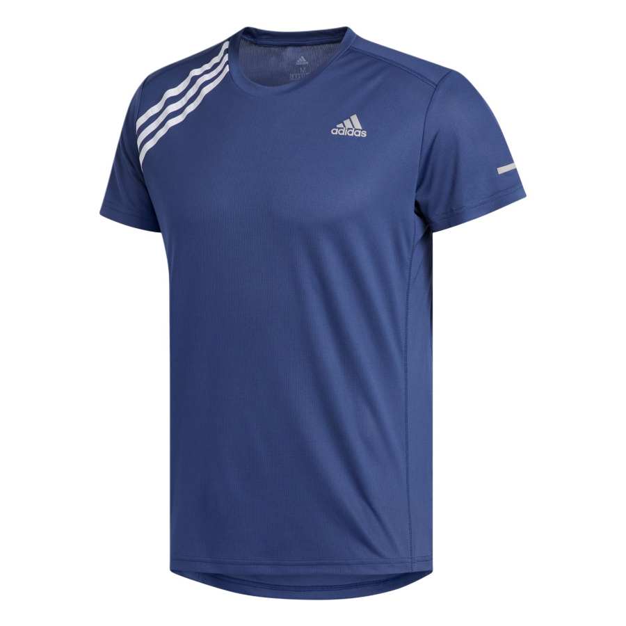 Adidas Adidas T Shirts Men's Dark Blue Crew Neck Moderate Straight Fit