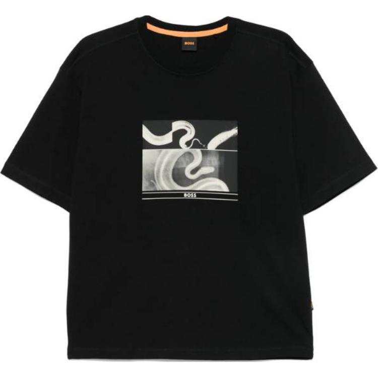 HUGO BOSS Boss Snake print T shirt