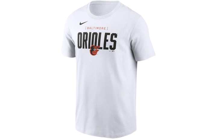 Nike Nike MLB Collaboration T Shirt Baltimore Orioles Home Team Men's White