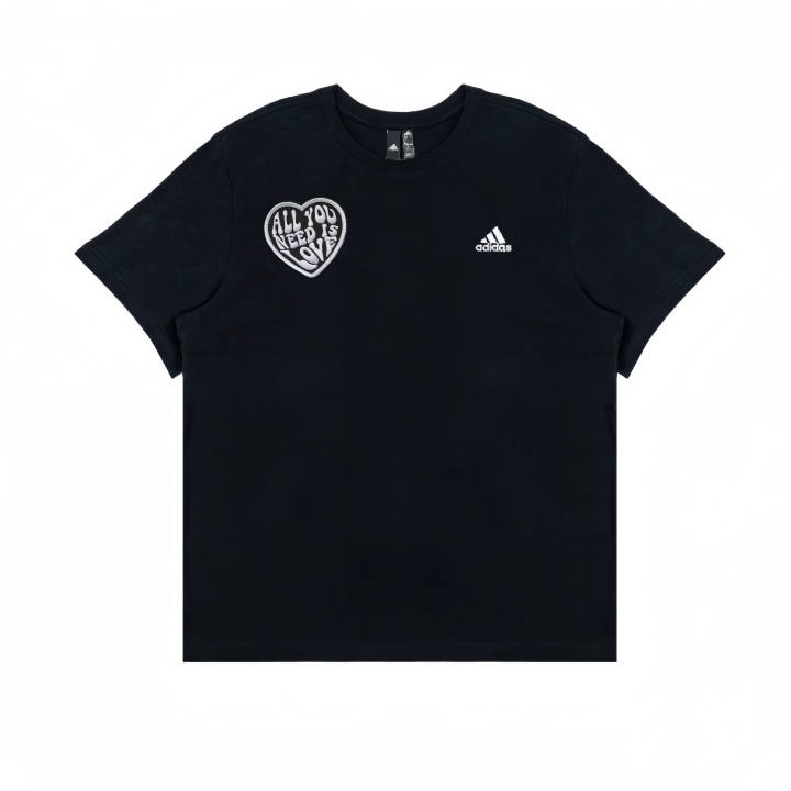 Adidas Adidas T Shirts Unisex Black Crew Neck Moderate Straight Fit