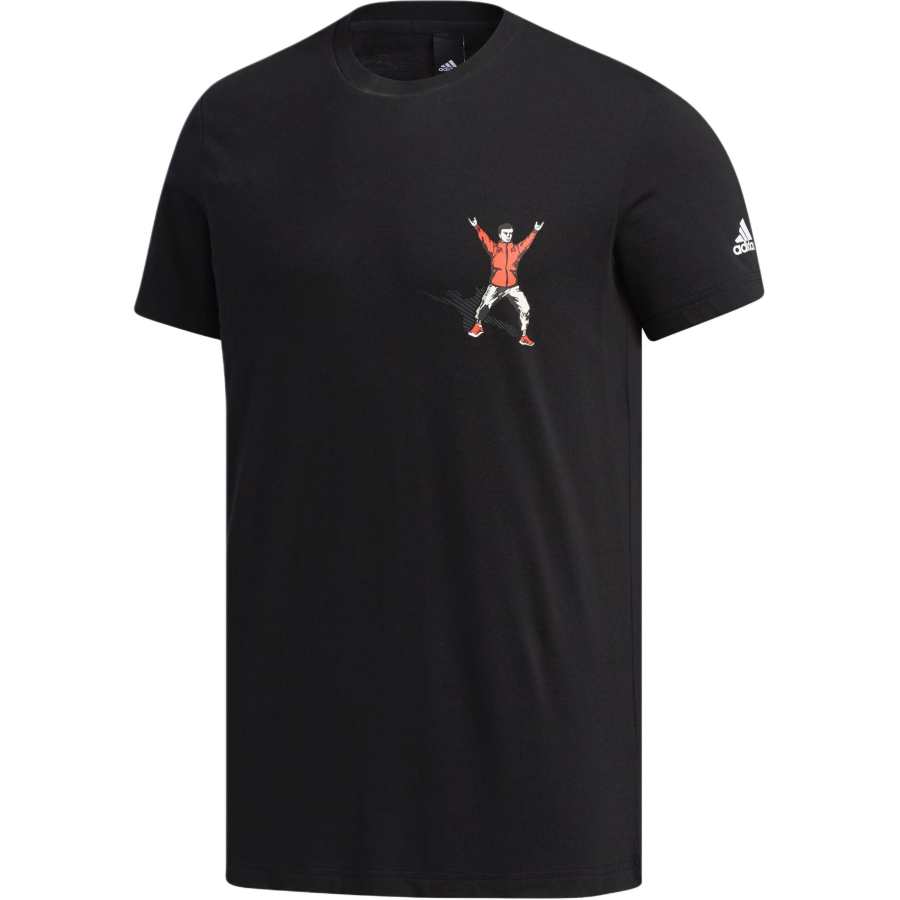 Adidas Adidas T Shirts Men's Black Crew Neck Moderate