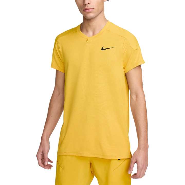 Nike Nike T Shirts Men's Yellow V Neck Moderate