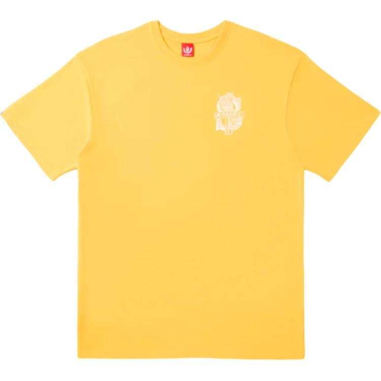 Ice Cream T Shirts Unisex Yellow Crew Neck Moderate