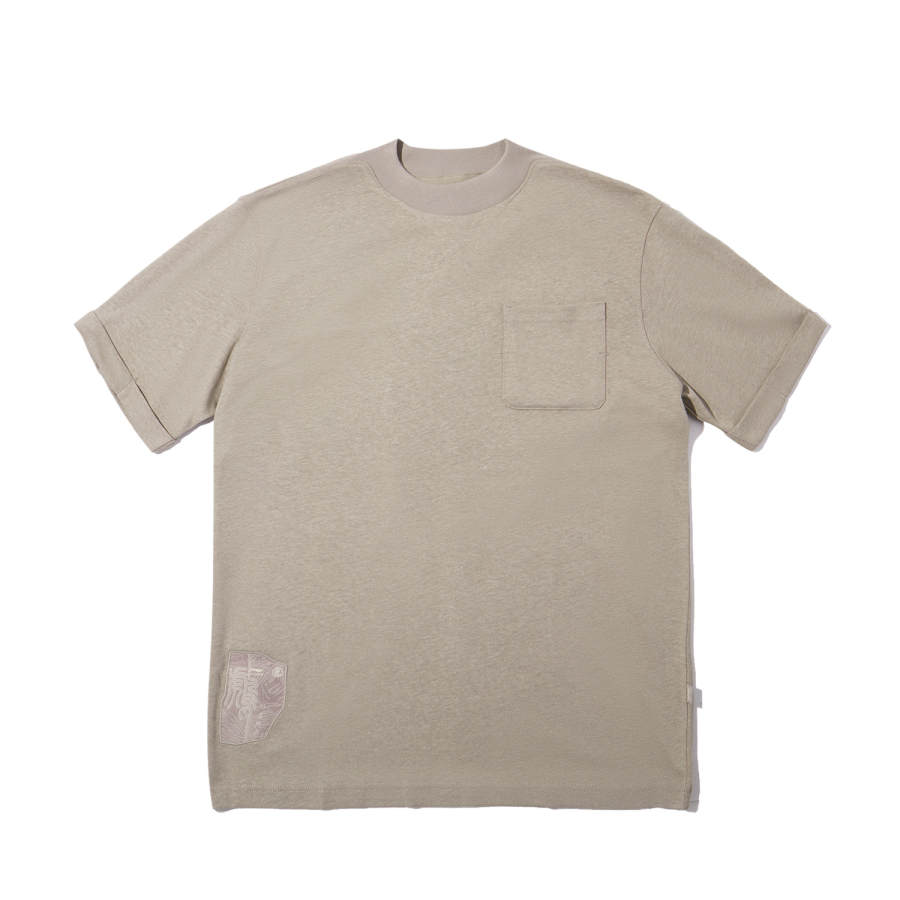 Li-Ning Li Ning x CHENGLONG,LIANMINGKUAN T Shirt Men's Coffee Foam Umber