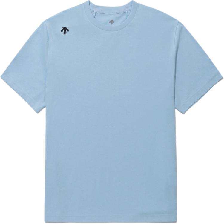 DESCENTE T Shirts Unisex Crew Neck Straight Fit