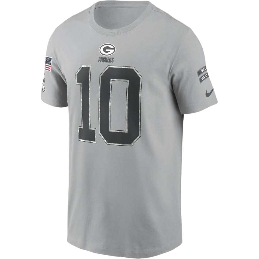 Nike Nike Jordan Love Green Bay Packers Salute To Service Men's Nike Nfl T-Shirt