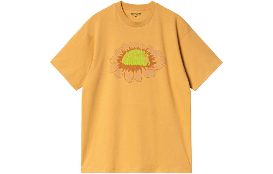 Carhartt WIP SS24 S/S Pixel Flower T Shir T Shirt Men's Yellow