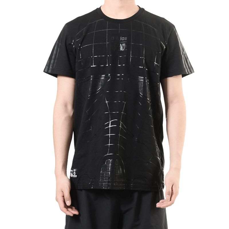 Adidas Adidas T Shirts Men's Black Crew Neck Moderate