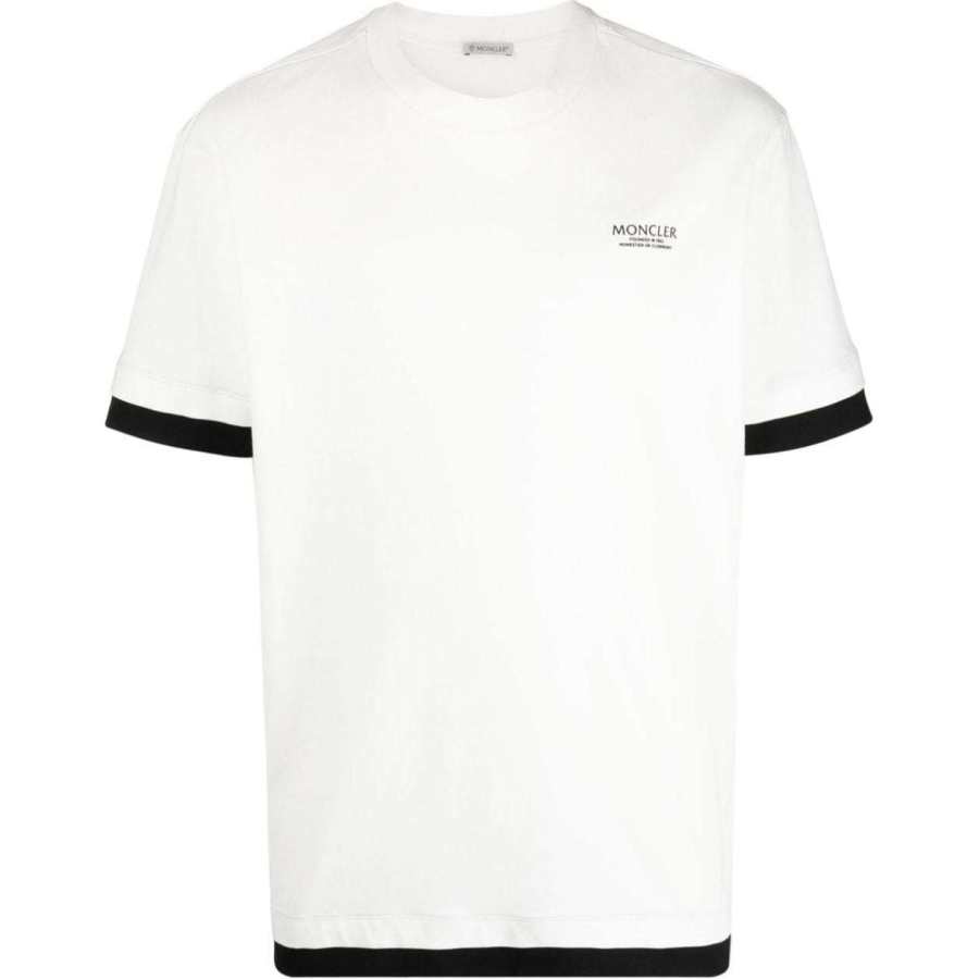 Moncler T Shirts Men's White Crew Neck