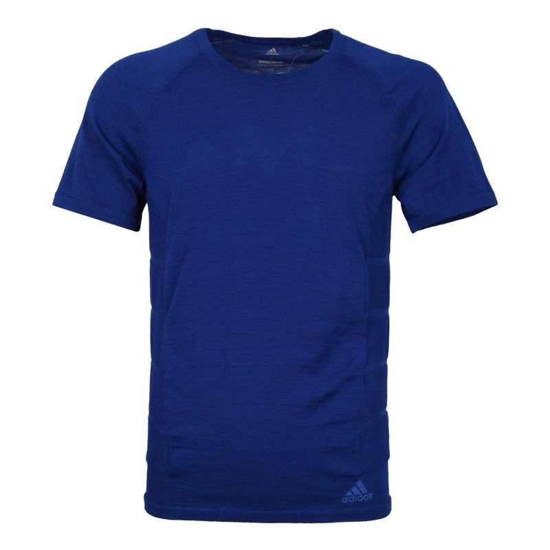 Adidas Adidas T Shirts Men's Blue Crew Neck Moderate