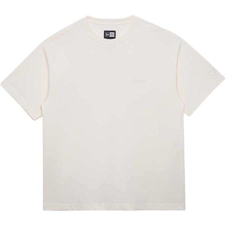 New Era FW24 T Shirt Unisex Ivory White