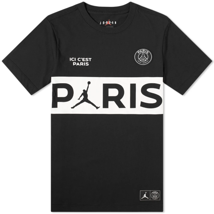 Jordan Jordan PSG Wordmark T Shirt Men's Black