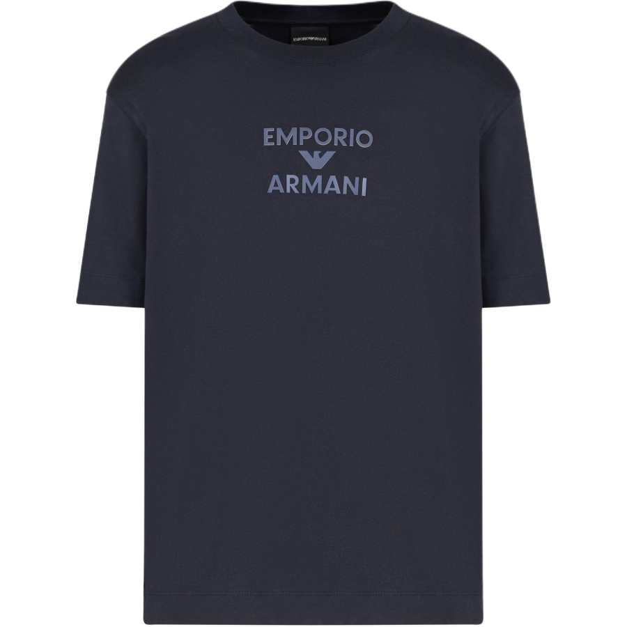 EMPORIO ARMANI Rubberised Logo Asv Jersey T Shirt
