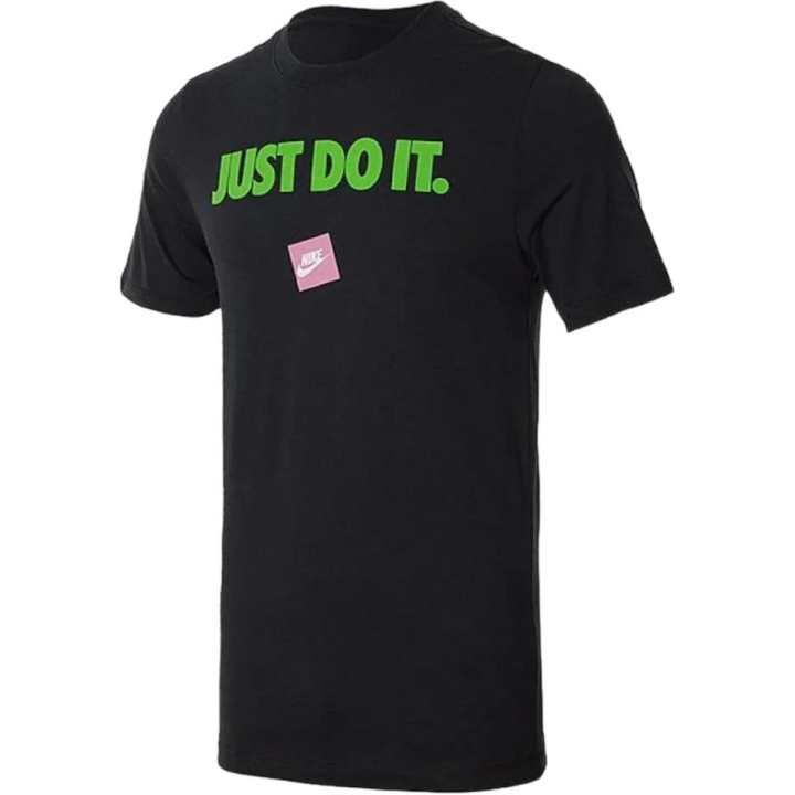 Nike Nike T Shirts Men's Black Crew Neck Moderate Straight Fit