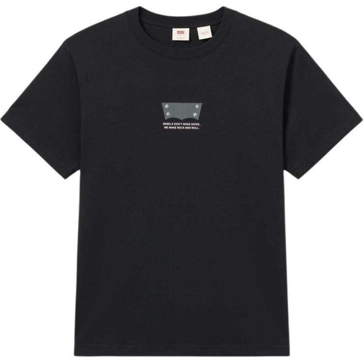 Levis Levis T Shirts Men's Black Crew Neck Moderate