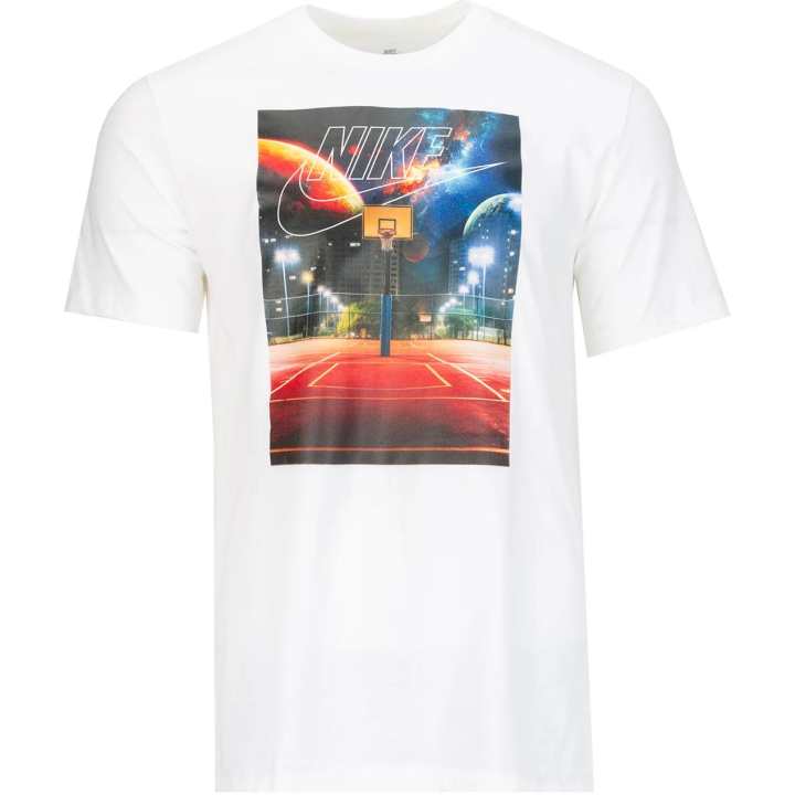 Nike Nike T Shirts Men's White Crew Neck Moderate Straight Fit