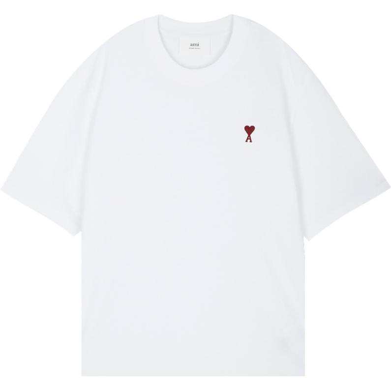 AMIPARIS Ami Paris Ami De Coeur Logo embroidered T shirt