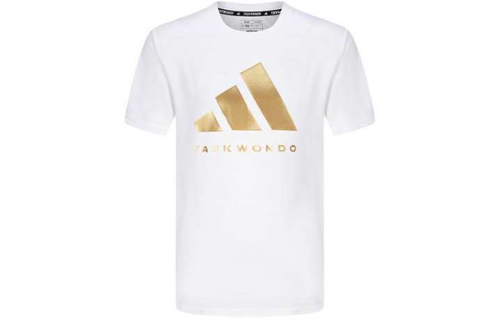 Adidas Adidas T Shirt Unisex White Gold