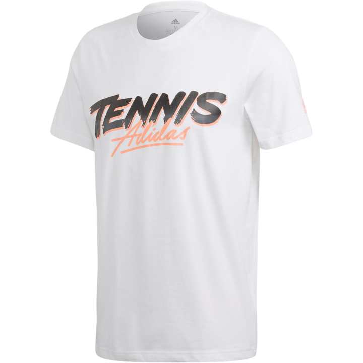 Adidas Adidas T Shirts Men's White Crew Neck Moderate