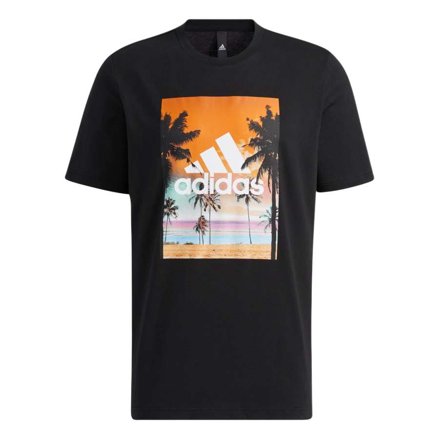 Adidas Adidas T Shirts Men's Black Crew Neck Moderate