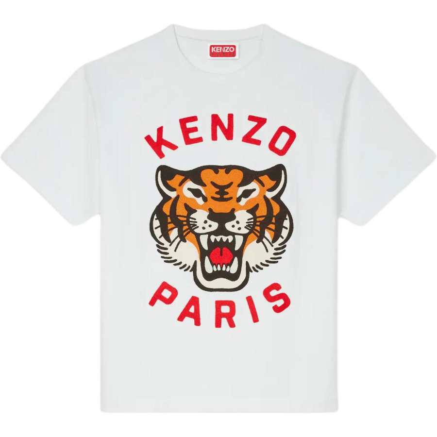 KENZO Lucky Tiger Embroidered Genderless Oversized T Shirt
