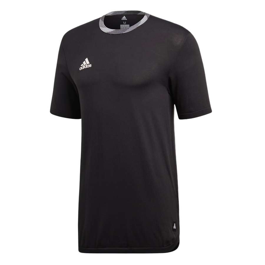 Adidas Adidas T Shirts Men's Black Crew Neck Moderate Straight Fit