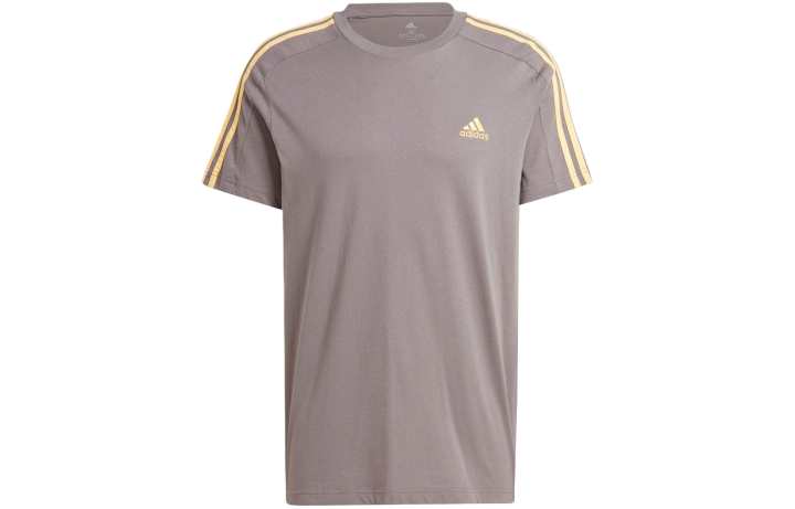 Adidas Adidas T Shirts Men's Coffee Crew Neck Moderate Straight Fit