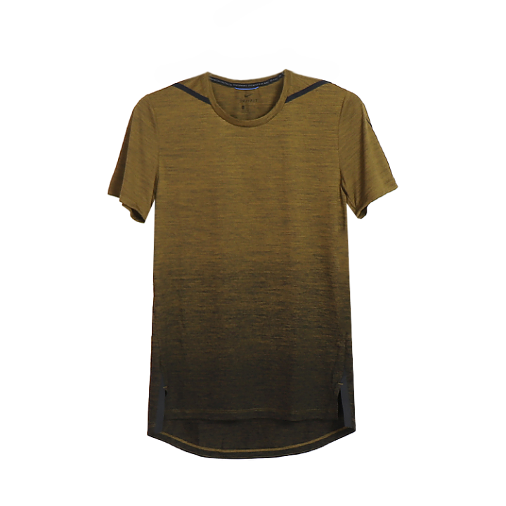 Nike Nike T Shirts Men's Olive/Black Crew Neck Moderate