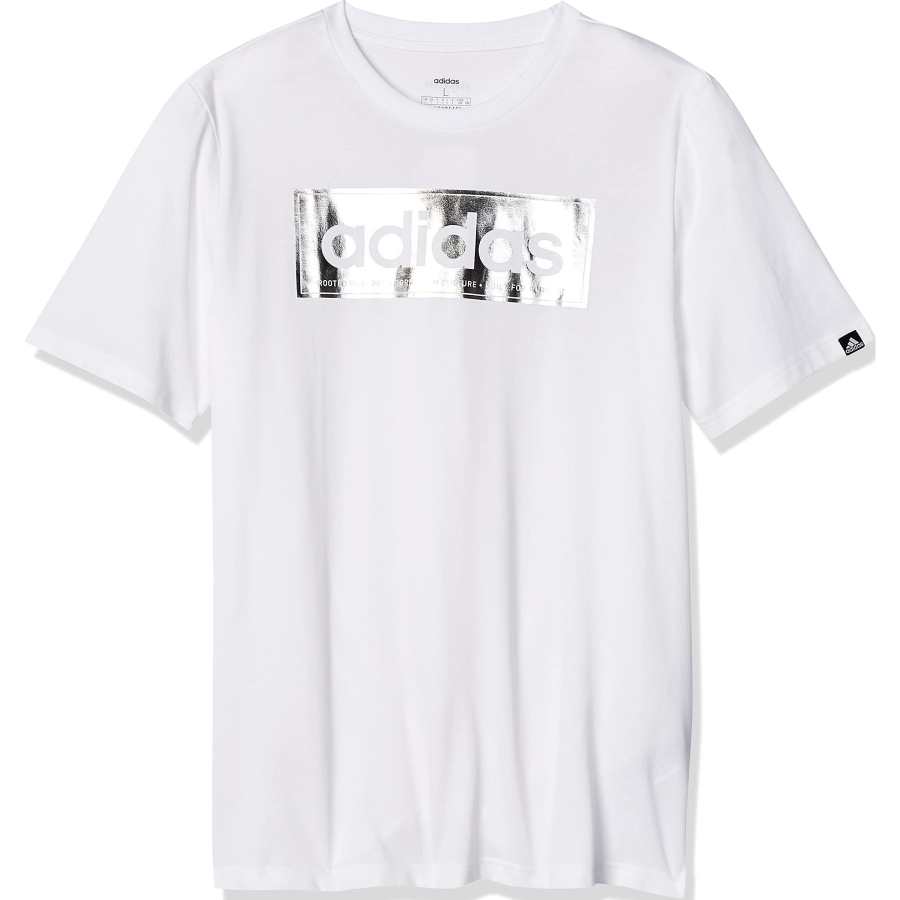 Adidas Adidas T Shirts Men's White Crew Neck Moderate