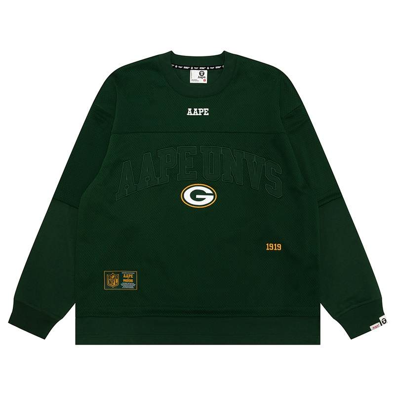 Aape X NFL T Shirts Men's Crew Neck