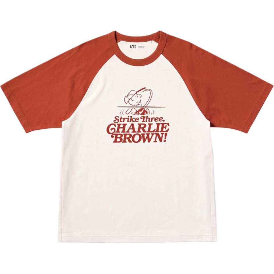 UNIQLO x PEANUTS SS25 T Shirt Unisex Orange Brown