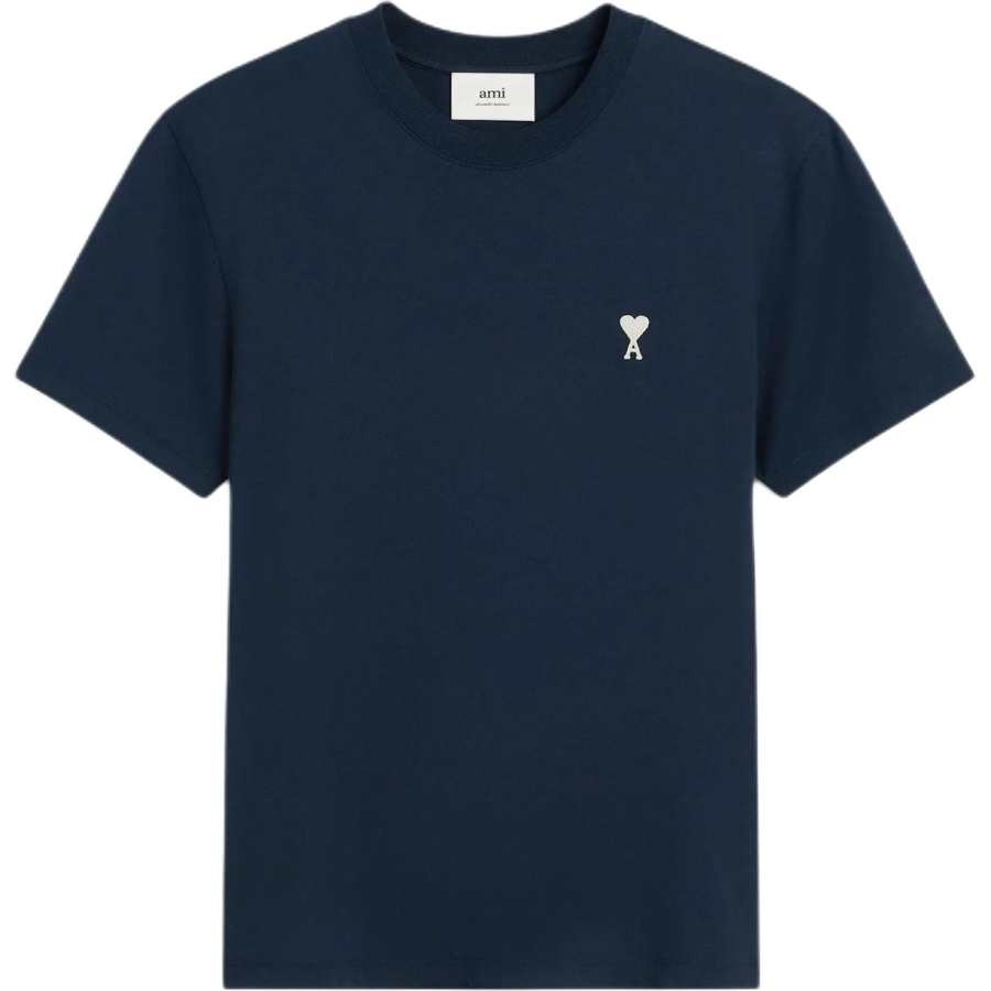 AMIPARIS Ami Paris Ami De Coeur Logo Embroidered Crewneck T Shirt