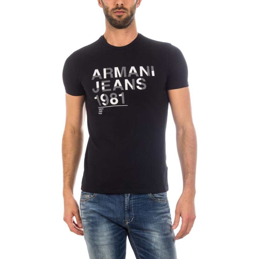 ARMANI JEANS T Shirt Men's Black