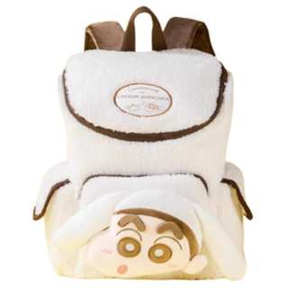 MINISO Cinnamoroll X Crayon Shin Chan, Collaboration Plush Backpack Women's White/Blue