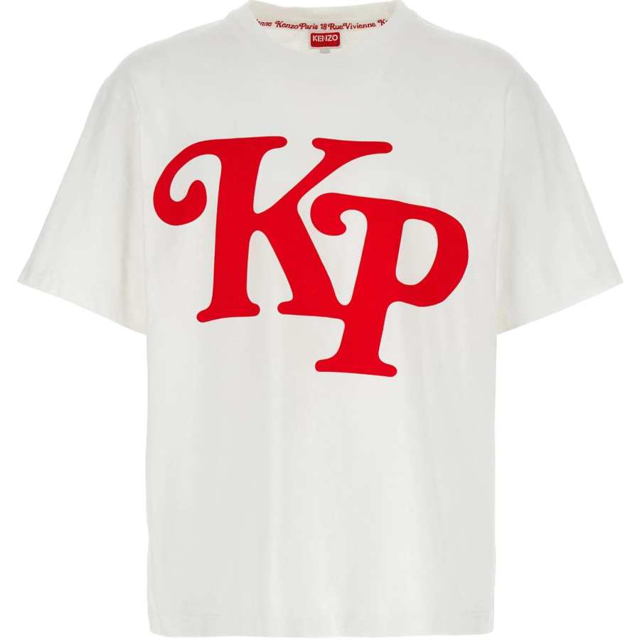 KENZO T Shirts Men's White Crew Neck Moderate